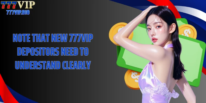 Note that new 777VIP depositors need to understand clearly